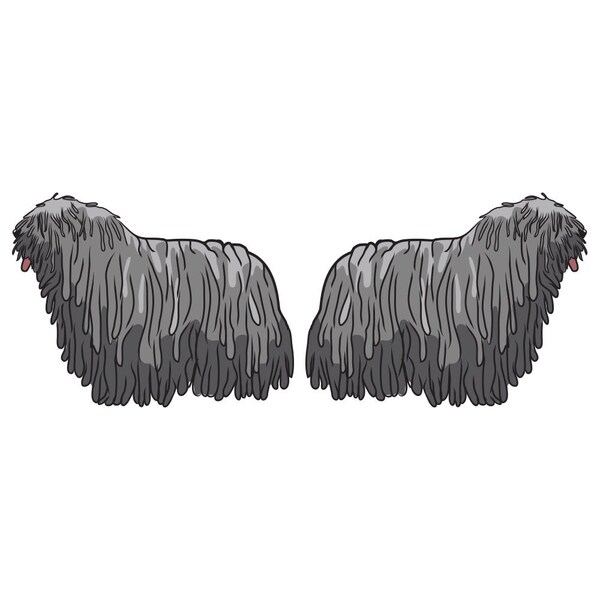 Bergamasco Dog Decal, Dog Lover Decor Vinyl Sticker